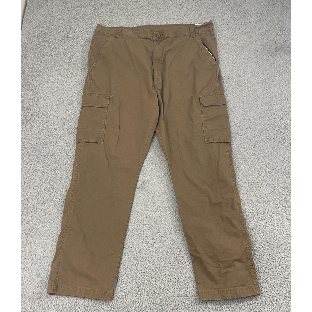 Wrangler Relaxed Fit Cargo Pants Men‎ 42x31 Brown Ripstop Workwear